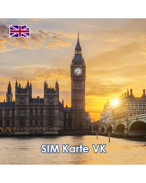 Daten-SIM-Karte Vereinigtes Königreich - 10GB