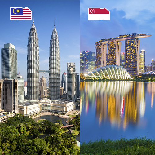 Daten-SIM-Karte Malaysia und Singapur – 1 GB