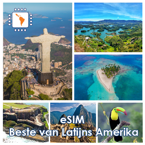 [WW_901O_STACK_ONEOFF_BESTLATAM2_UNLIMITED_30D_FUP60] eSIM Das Beste aus Lateinamerika Unbegrenzt (30 Tage)
